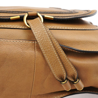Chloe Light Brown Leather Marcie Shoulder Bag