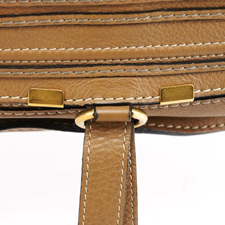 Chloe Light Brown Leather Marcie Shoulder Bag