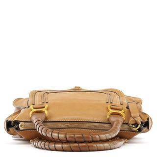 Chloe Light Brown Leather Marcie Shoulder Bag