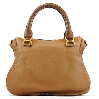 Chloe Light Brown Leather Marcie Shoulder Bag
