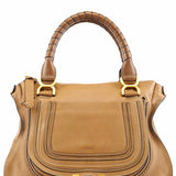 Chloe Light Brown Leather Marcie Shoulder Bag
