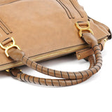 Chloe Light Brown Leather Marcie Shoulder Bag