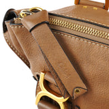 Chloe Light Brown Leather Marcie Shoulder Bag