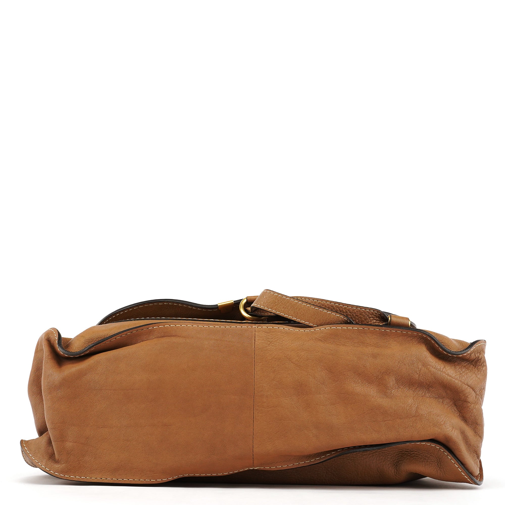 Chloe Light Brown Leather Marcie Shoulder Bag