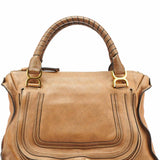 Chloe Light Brown Leather Marcie Shoulder Bag