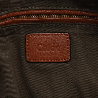 Chloe Light Brown Leather Marcie Shoulder Bag