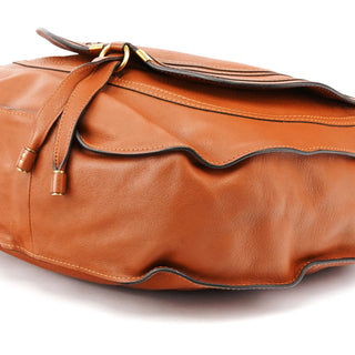 Chloe Light Brown Leather Marcie Shoulder Bag