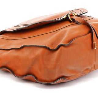 Chloe Light Brown Leather Marcie Shoulder Bag
