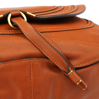 Chloe Light Brown Leather Marcie Shoulder Bag