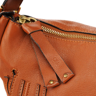 Chloe Light Brown Leather Marcie Shoulder Bag