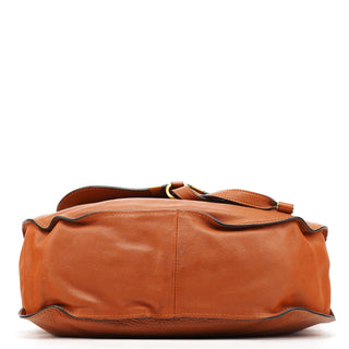 Chloe Light Brown Leather Marcie Shoulder Bag