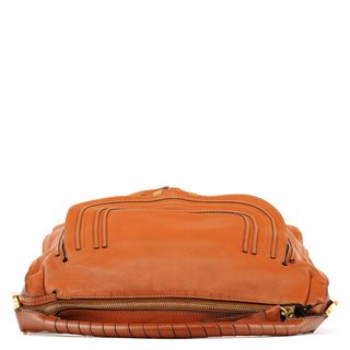 Chloe Light Brown Leather Marcie Shoulder Bag