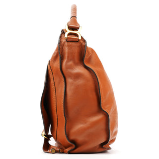 Chloe Light Brown Leather Marcie Shoulder Bag