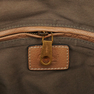Chloe Light Brown Leather Marcie Shoulder Bag