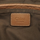 Chloe Light Brown Leather Marcie Shoulder Bag