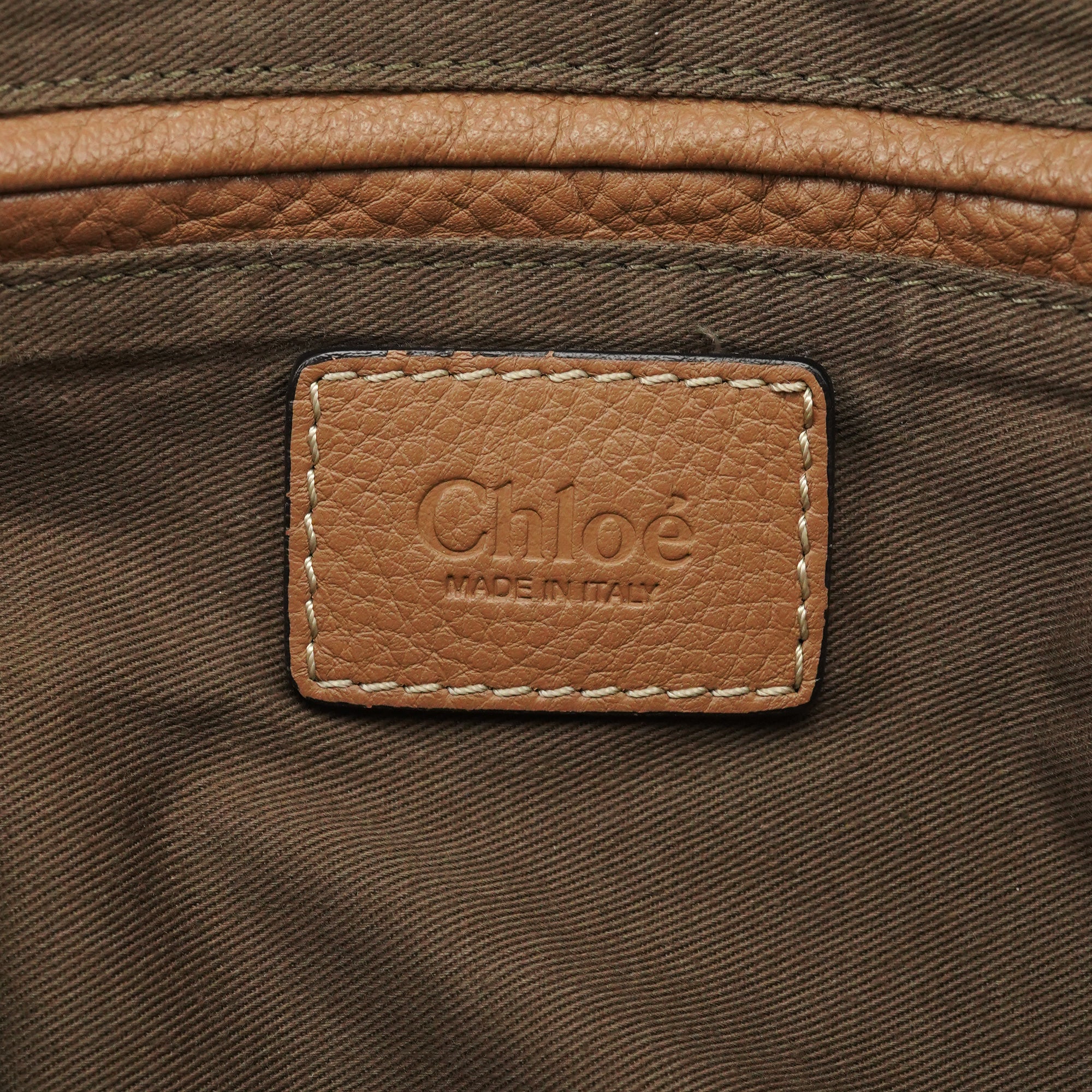 Chloe Light Brown Leather Marcie Shoulder Bag