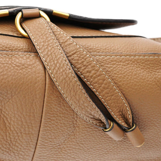 Chloe Light Brown Leather Marcie Shoulder Bag