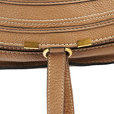Chloe Light Brown Leather Marcie Shoulder Bag