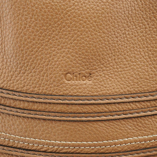 Chloe Light Brown Leather Marcie Shoulder Bag