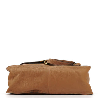Chloe Light Brown Leather Marcie Shoulder Bag