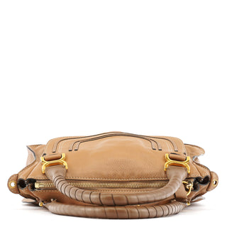 Chloe Light Brown Leather Marcie Shoulder Bag