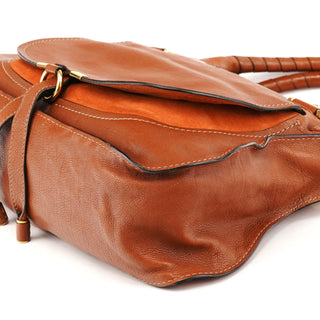 Chloé Light Brown Leather Marcie Shoulder Bag