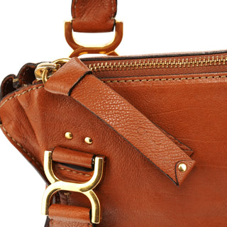 Chloé Light Brown Leather Marcie Shoulder Bag
