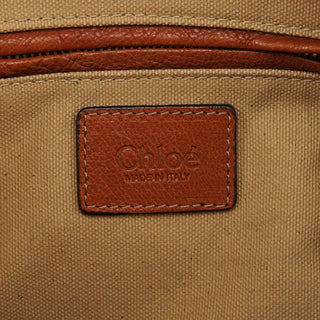 Chloé Light Brown Leather Marcie Shoulder Bag