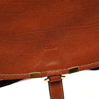 Chloé Light Brown Leather Marcie Shoulder Bag