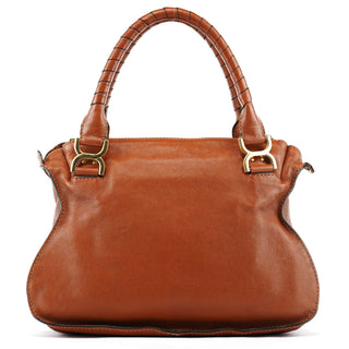 Chloé Light Brown Leather Marcie Shoulder Bag