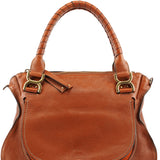 Chloé Light Brown Leather Marcie Shoulder Bag