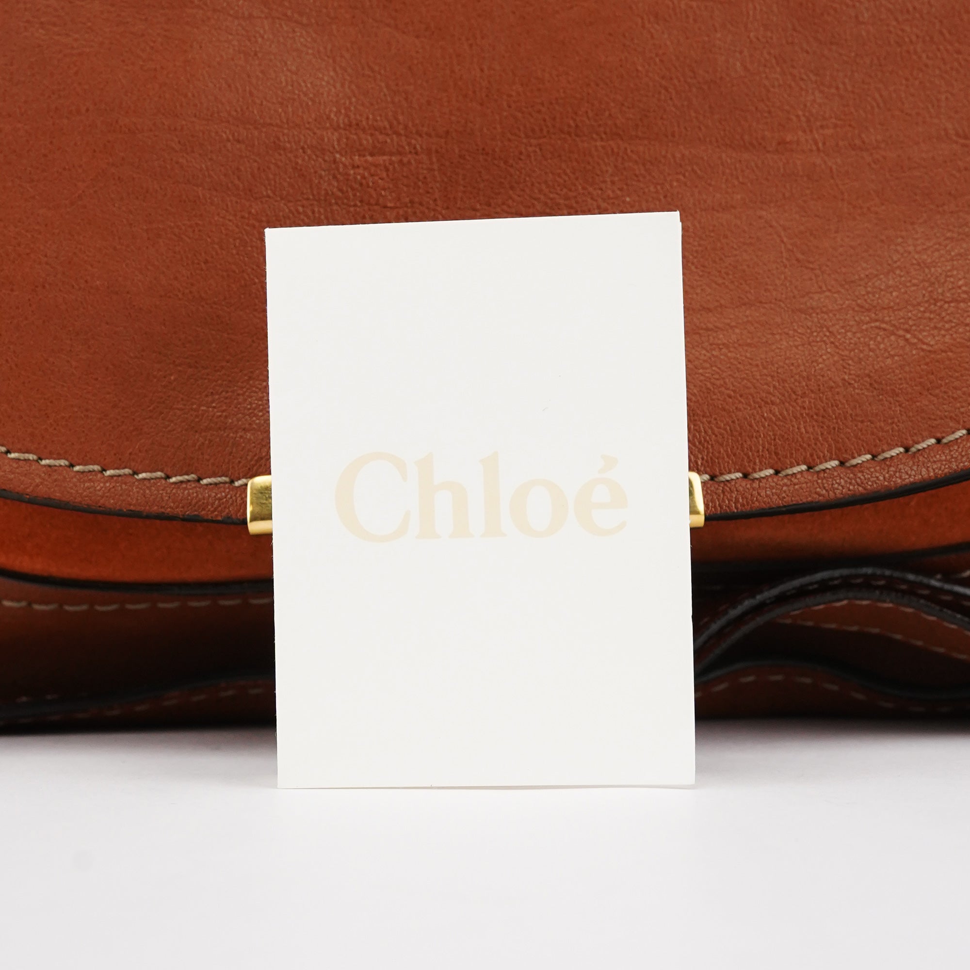 Chloé Light Brown Leather Marcie Shoulder Bag