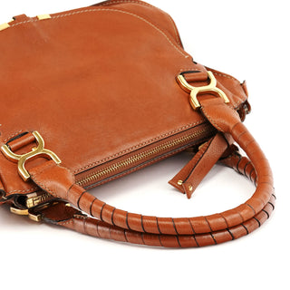 Chloé Light Brown Leather Marcie Shoulder Bag
