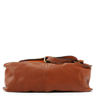 Chloé Light Brown Leather Marcie Shoulder Bag