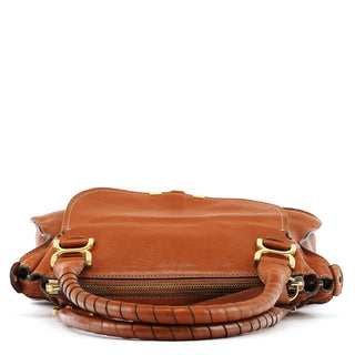 Chloé Light Brown Leather Marcie Shoulder Bag