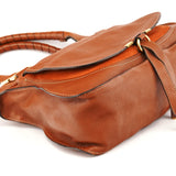 Chloé Light Brown Leather Marcie Shoulder Bag