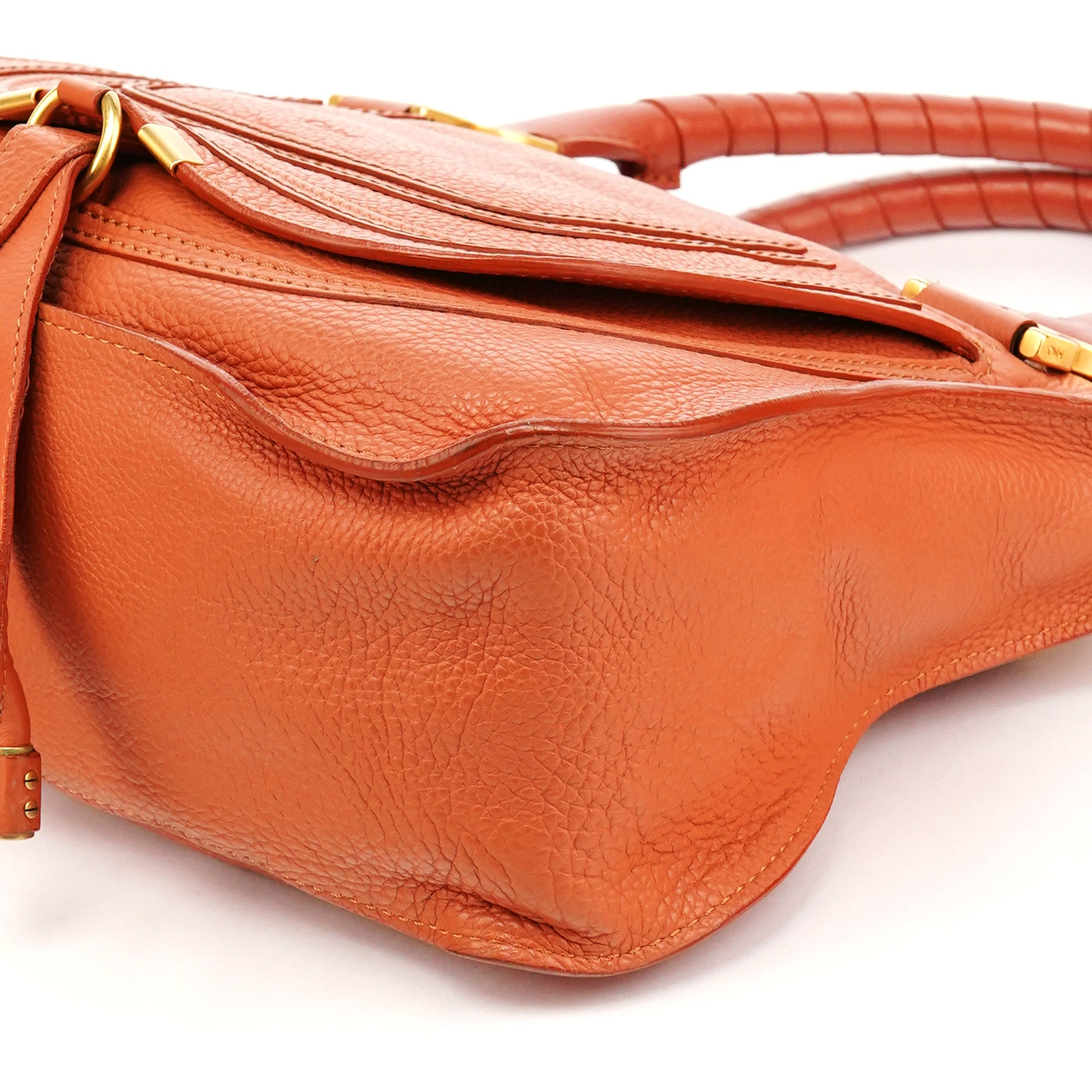 Chloé Light Brown Leather Marcie Shoulder Bag