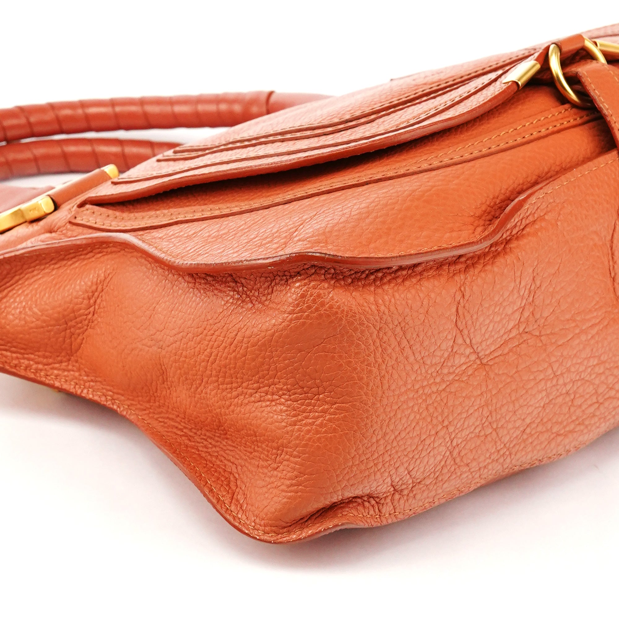 Chloé Light Brown Leather Marcie Shoulder Bag