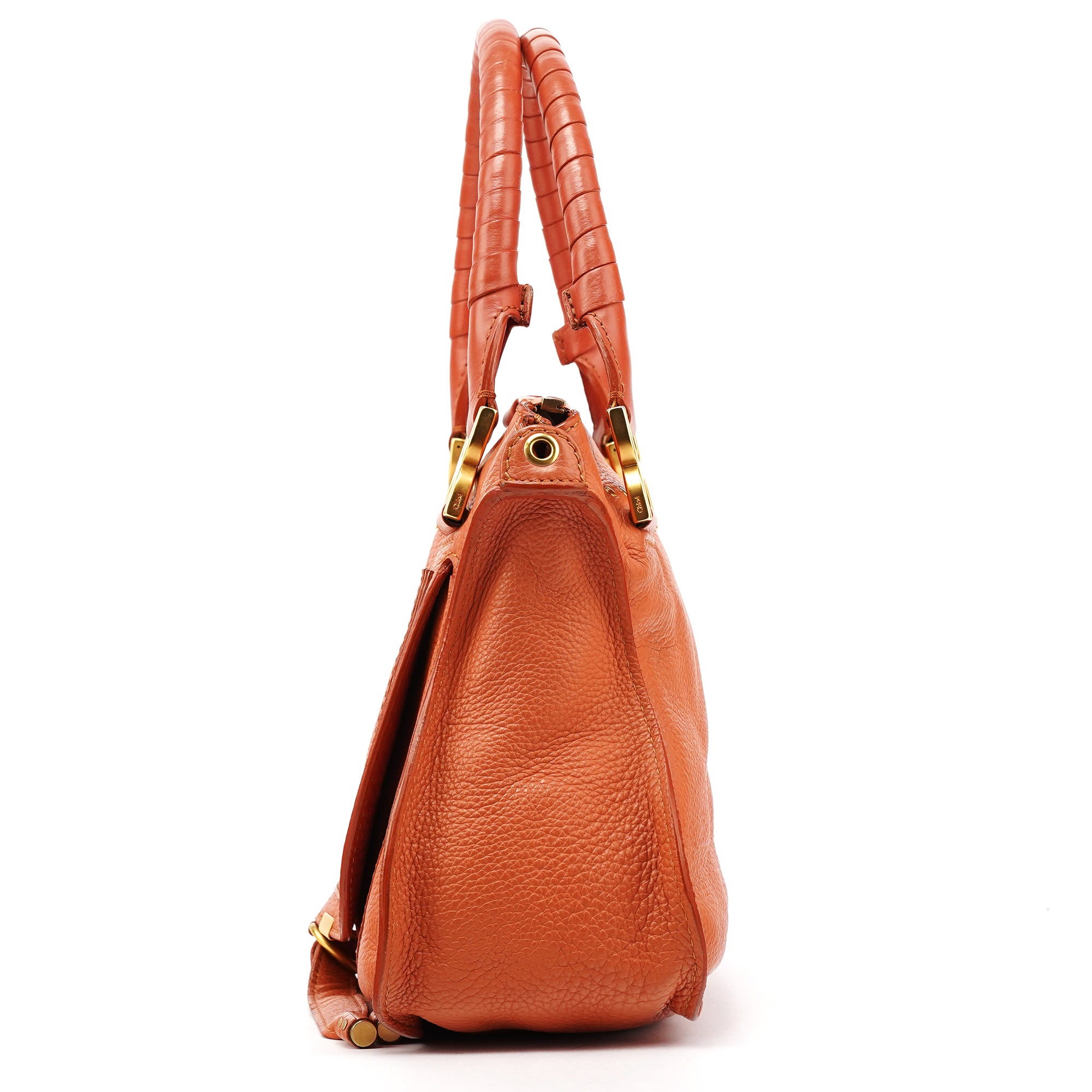 Chloé Light Brown Leather Marcie Shoulder Bag