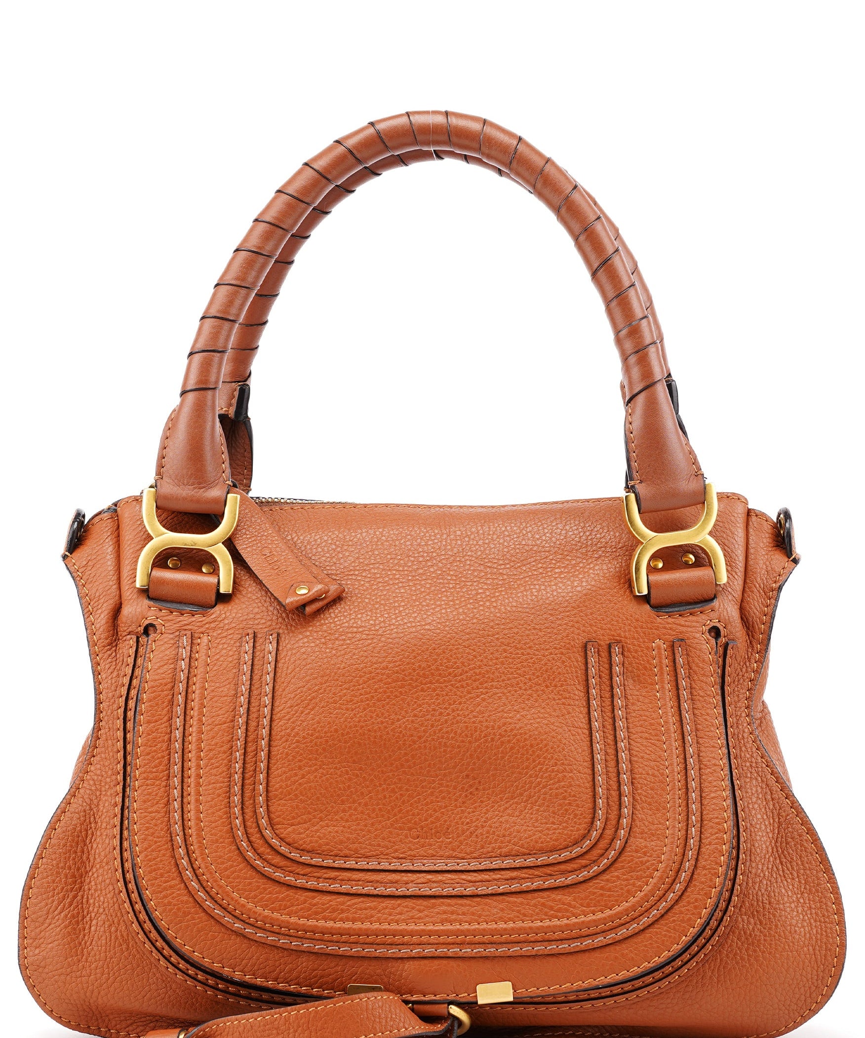 Chloé Light Brown Leather Marcie Tote Bag
