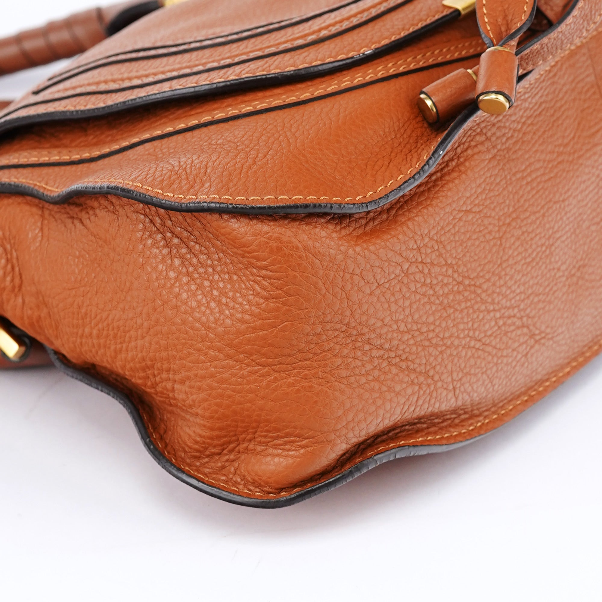 Chloé Light Brown Leather Marcie Tote Bag