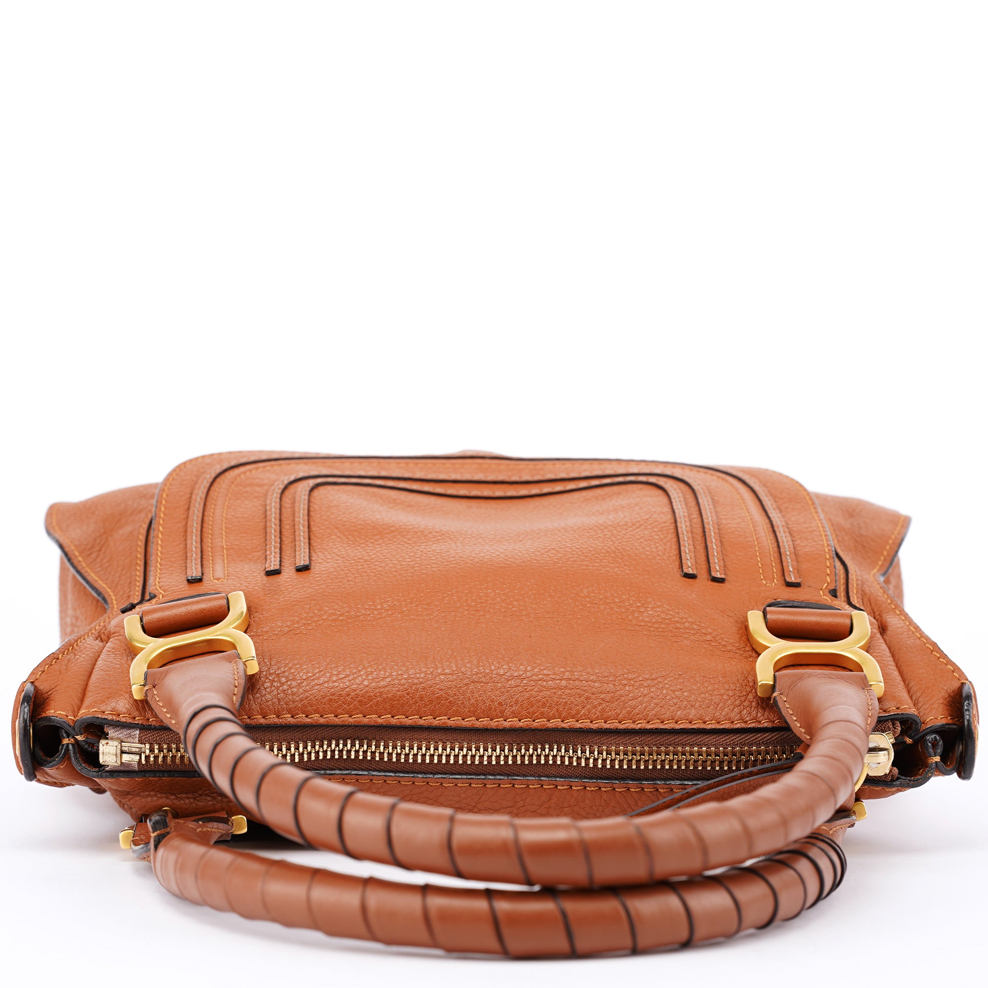 Chloé Light Brown Leather Marcie Tote Bag