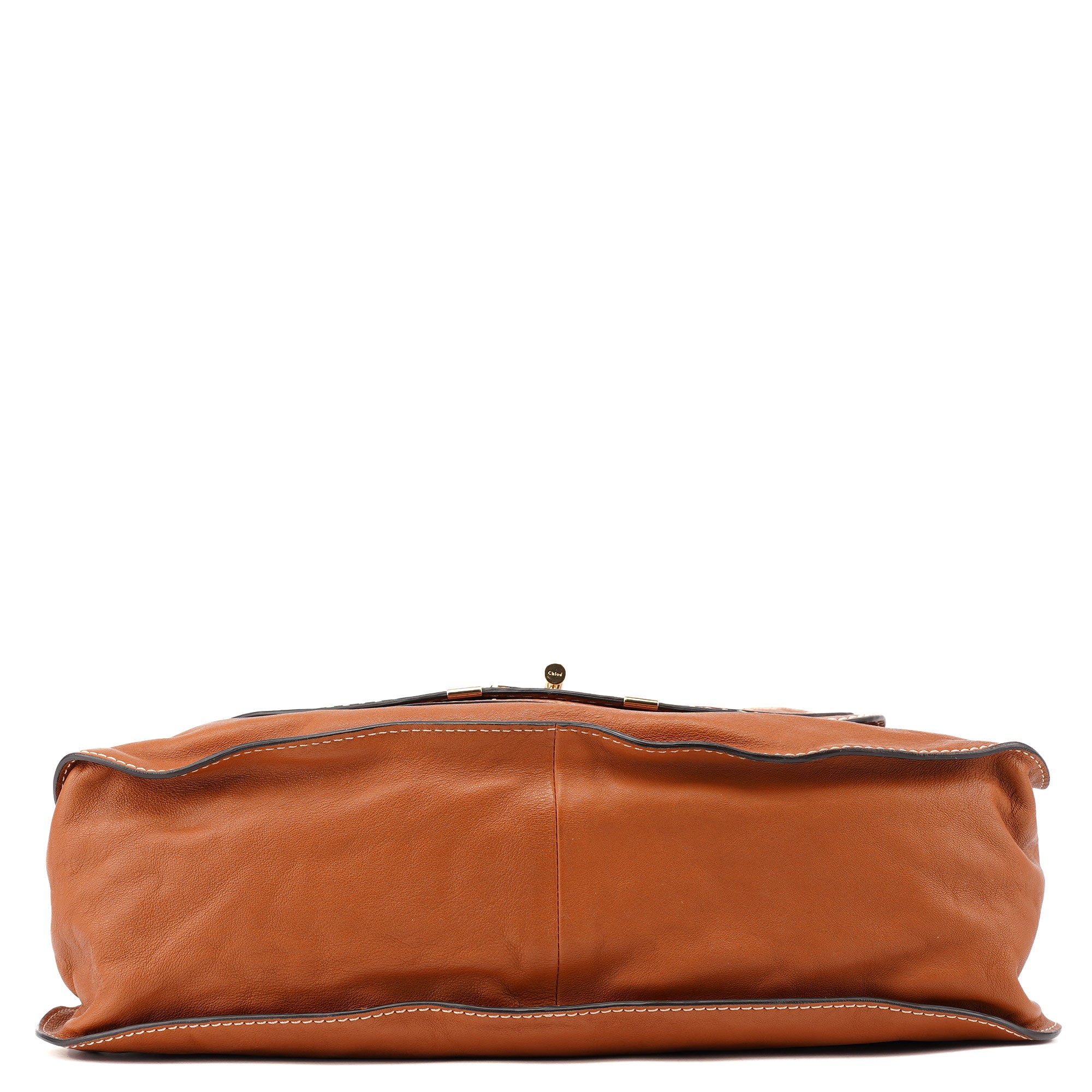 Chloé Light Brown Leather Marcie Tote Bag