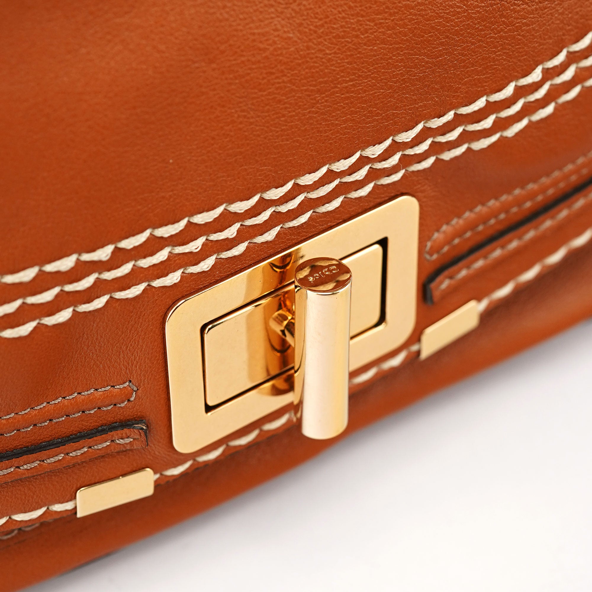 Chloé Light Brown Leather Marcie Tote Bag