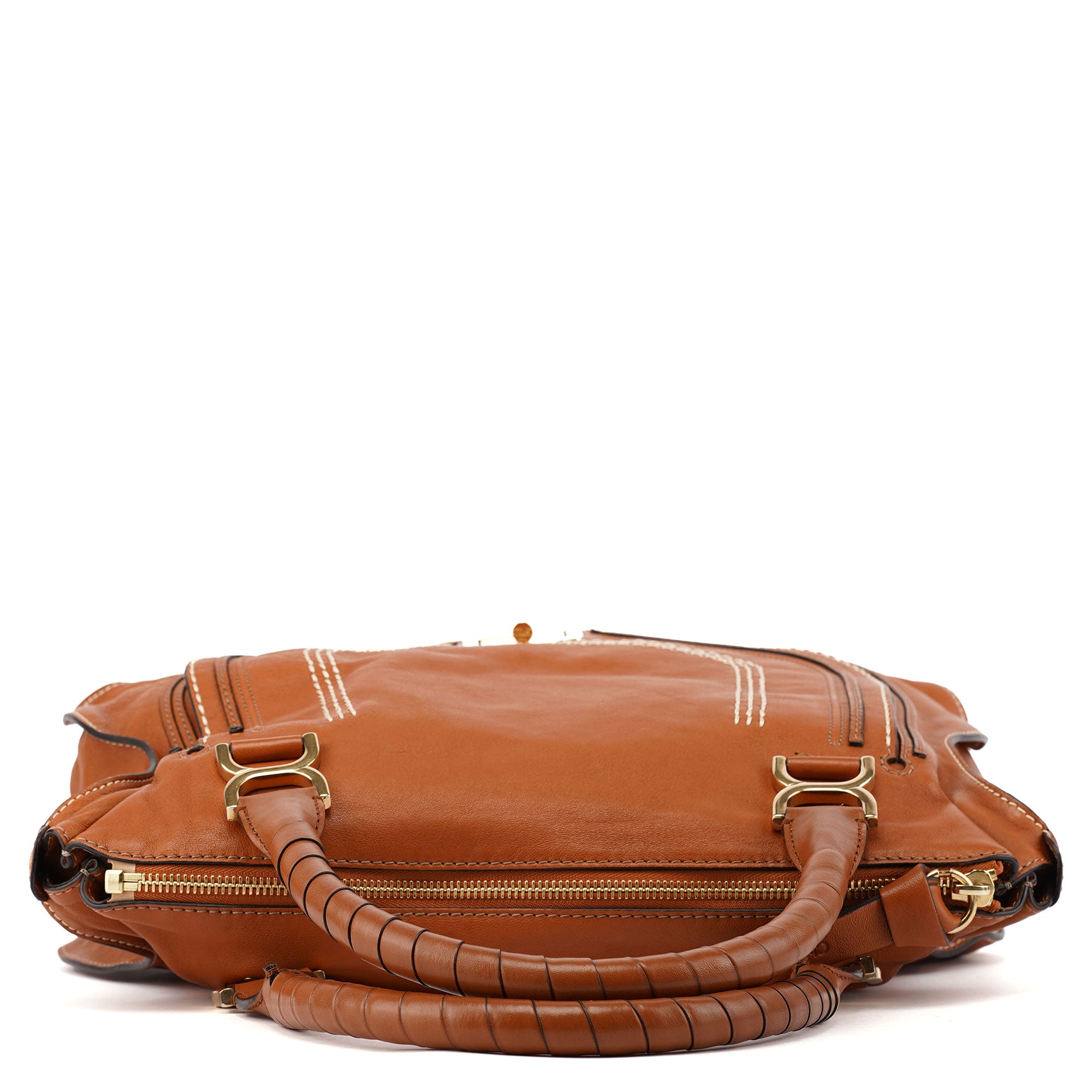 Chloé Light Brown Leather Marcie Tote Bag