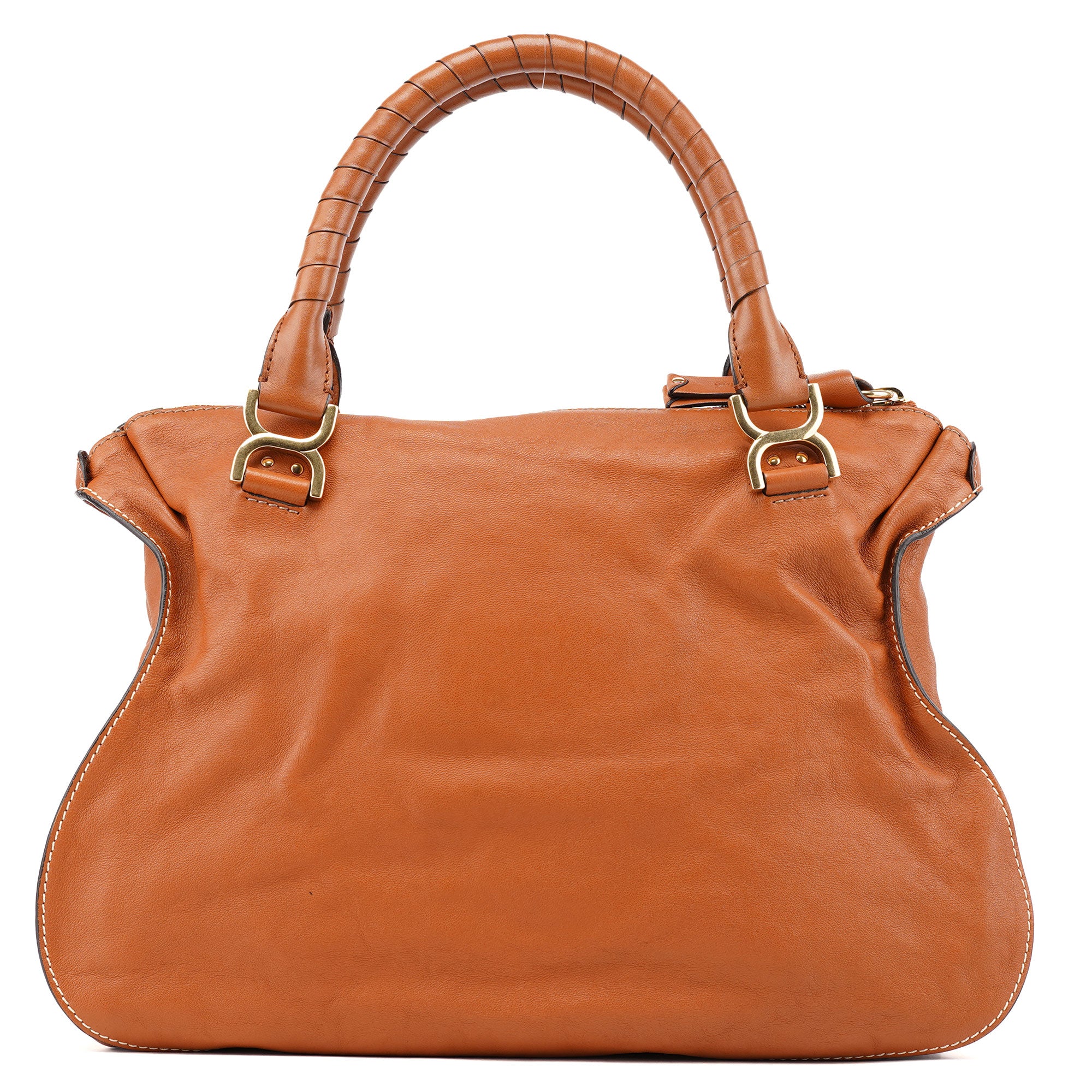 Chloé Light Brown Leather Marcie Tote Bag