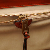 Chloé Light Brown Leather Oversized Zipper Bag