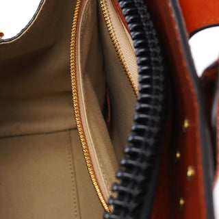 Chloé Light Brown Leather Oversized Zipper Bag