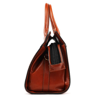 Chloé Light Brown Leather Oversized Zipper Bag