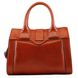 Chloé Light Brown Leather Oversized Zipper Bag